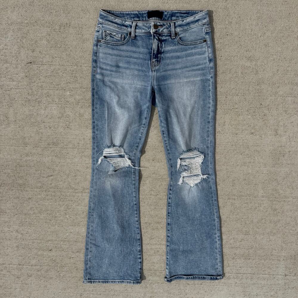 Buckle Black Fit No 53 Bootcut Blue Distressed Jeans 27x32 BBW5814R
